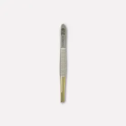 Half-gold tweezers, assorted tips