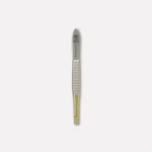Half-gold tweezers, assorted tips