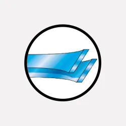 Half-gold tweezers, assorted tips