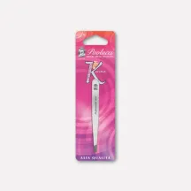 Satin-finish tweezers, assorted tips