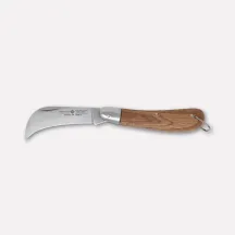 Pruning knife with wooden handle – 19 cm