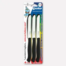 Set of 6 table knives - black handles