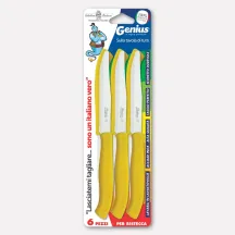 Set 6 coltelli per bistecca - manici gialli